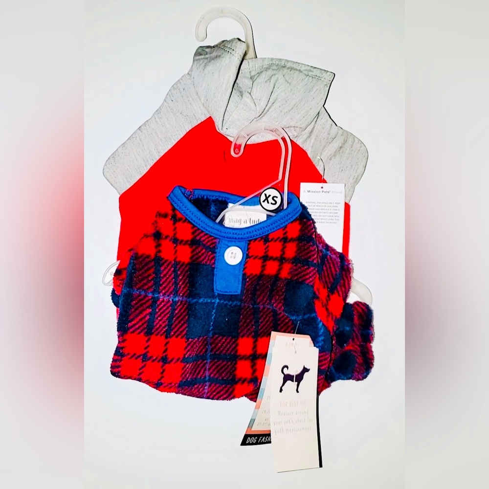 Bundle of 2 Wag-a-Tude Dog Clothes | Size: XS | NWT